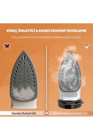 Kumtel HMU-07 Kablosuz Buharlı Ütü