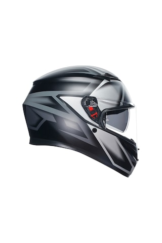 Agv K3 Compound Matt Black Grey Kapalı Kask Gri