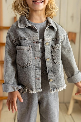 Oliven The Kid Oliventhekid Unisex Kot Ceket Gri Gri