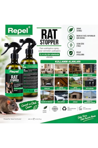 Repel Rat Stopper Fare Uzaklaştırıcı Sprey 400 Ml