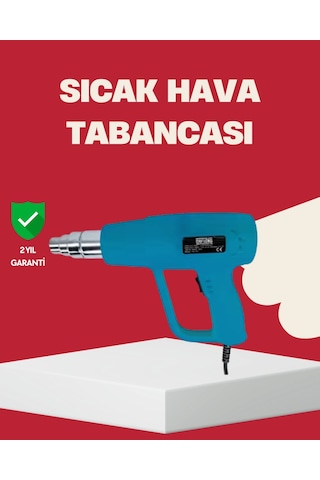 Mey İthalat 2 Kademeli Güçlü Sıcak Hava Tabancası 380 500 Isı Ayarı