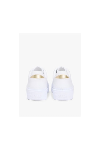 Tommy Hilfiger Kadın Th Foxing Platform Detaylı Deri Sneaker-13288 Beyaz