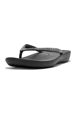 Roncato 001 Black Sandalet Kadın Diğer R08-001 Fitflop Iqushıon Sparkle Ergonomic Black Siyah