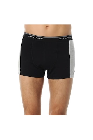 1 Adet Çift Kaplan 850 Biyeli Elastan Sportif Boxer Külot Siyah