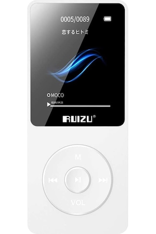 Ruizu X02 8 GB Ultra İnce MP3 Çalar