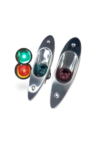 Tekne Burun Seyir Feneri. Paslanmaz. Iskele Sancak