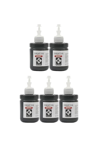 Ekoset Epson M100 M105 M200 Uyumlu Mürekkep 140 ML 5'li Set