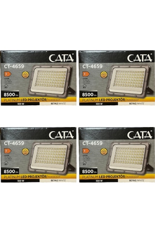 Cata Ct-4659 100w 6500k Beyaz Işık Led Projektör 4 Adet