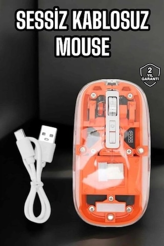 Kablosuz Mouse Fare 5.0 Bluetooth Bağlantılı Usb Girişli Najmaddin