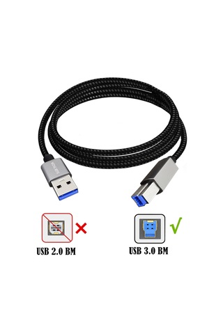 Sones Junsunmay Usb 3.0 Erkek - Usb 3.0 Erkek Kablo, Yerleştirme İstasyonuyla Uyumlu, Uzunluk: 2m