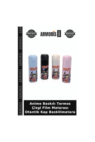 Anime Baskılı Termos Çizgi Film Matarası Otantik Kap Baskilimatara Diğer