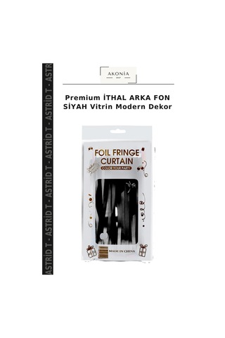 Premium İthal Arka Fon Siyah Modern Dekor