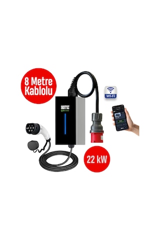 SGSTEC Home 22kW 8Metre Kablolu Elektrikli Araç Şarj Cihazı