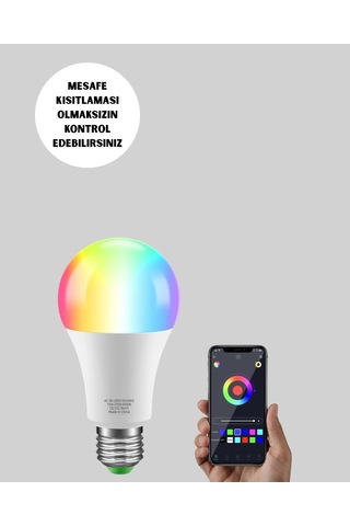 Hubrendy Kargo 9 Watt Beyaz Işık Ve Renk Ayarlı Akıllı Led Ampul Diğer