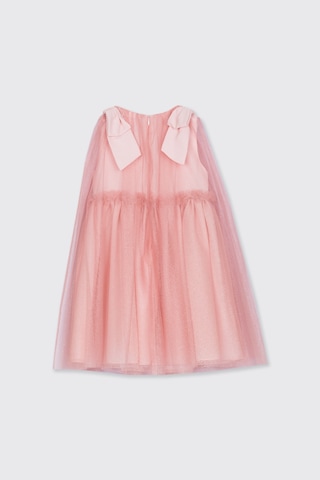 Panço Patachou Kız Çocuk Beyaz Elbise Pembe