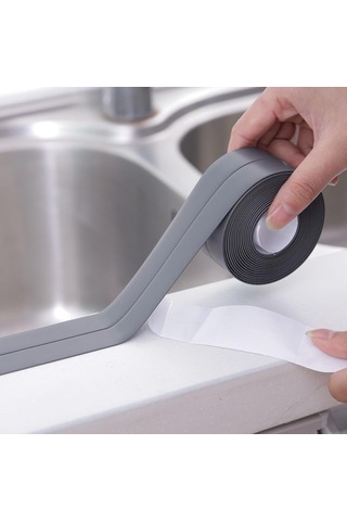 Lavabo Ve Banyo İçin Yuva Bandı, Banyo Ve Mutfak İçin Pvc Duvar Üzerinde Beyaz Kendinden Yapışkanlı Su Geçirmez Etiket 3.2m By 3.8cm