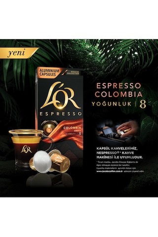 L'or Espresso Origin Colombia Fırsat Paketi 3 x 10 Kapsül