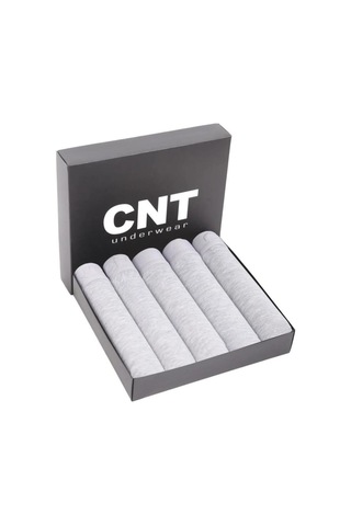 Cnt Erkek Pamuklu Boxer 5'li Paket Gri Gri
