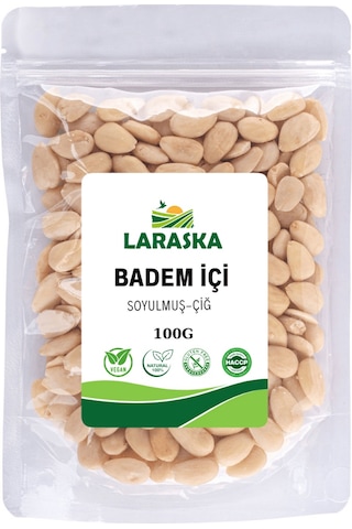 Badem İçi Soyulmuş Çiğ 100g - Blanched Almonds Raw 100 G