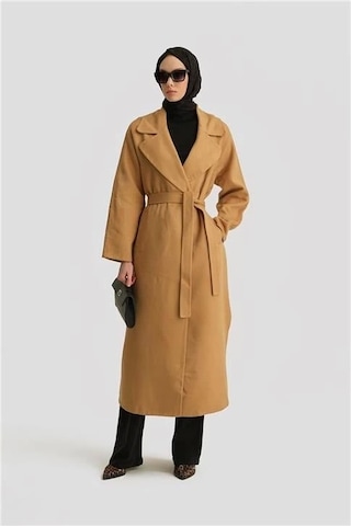 Armine Erkek Yaka Handmade Manto 24k8110 Camel Kahverengi