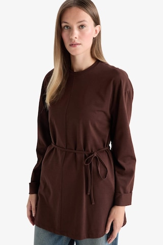 Defacto Loose Fit Bisiklet Yaka Uzun Kollu Tunik F4850ax25aubn341 Kahve