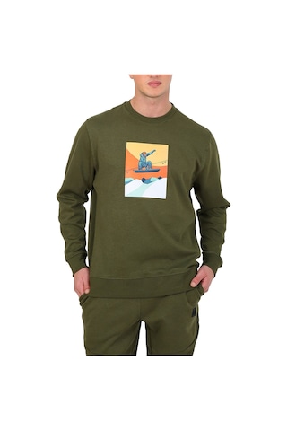 Esqudo Snowboard Erkek Sweatshirt ESWTP0006  Haki