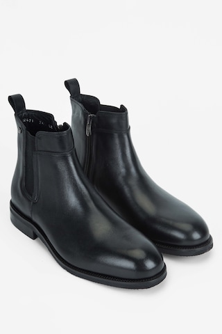 Tamer Tanca Erkek Hakiki Deri Siyah Casual Bot 183 12471 Erk Bot Sk23/24 Sıyah