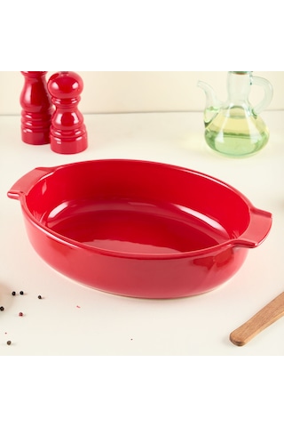 Aryıldız Elissa Oval Fırın Kabı Kırmızı 31 Cm Çok Renkli