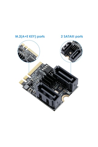 4724 M.2 Key A+e To Sata3.0 Expansion Wifi Port Çevirici Çoklayıc