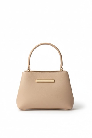 Vellabags Bej Mini Kadın El & Omuz Çantası Nude Ton Modern Şık Günlük Çanta Bej - Bej