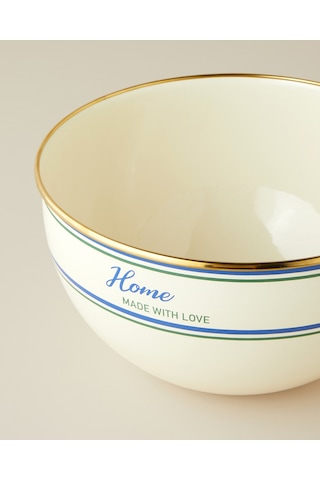 English Home With Love Emaye Karıştırma Kabı 4 Lt Mavi-yeşil