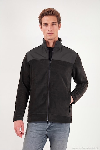 Buratti Regular Fit Garnili Dik Yaka Sıcak Tutan Polar Mont Erkek Polar Mont 59060443 Antrasit