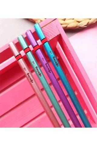 Rotring Metalik Kurşun Kalem 12 Li 1 Paket Siyah Renkli Kurşun Kalem 4 Renk Hb Kurşun Kalem Çok Renkli