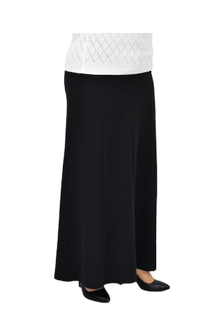 Kadın Kumaş Lastikli Kemer Balık Model Etek Bgl-st04204 Siyah