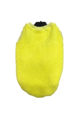 Welsoft Fosforlu Sarı Kolsuz Kedi Köpek Kıyafeti Elbisesi