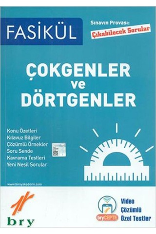 Birey Yayınları Fasikül Geometri Çokgenler ve Dörtgenler 2021-202