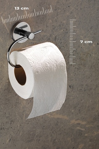 Yapışkanlı Tuvalet Kağıtlığı Wc Kağıtlık Tuvalet Kağıdı  Askısı Krom S-107
