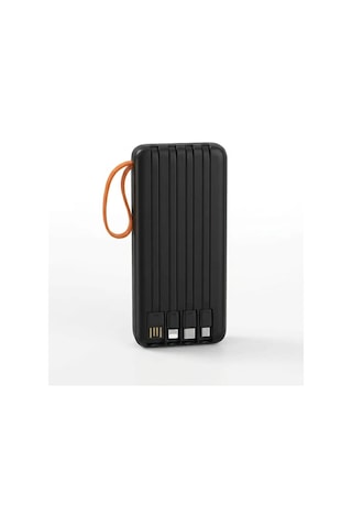 Kargo 20000 Mah Yüksek Kapasiteli Powerbank Dahili Kablolu Dijital Göstergeli Taşınabilir Şarj Cihazı Najmaddin Çok Renkli