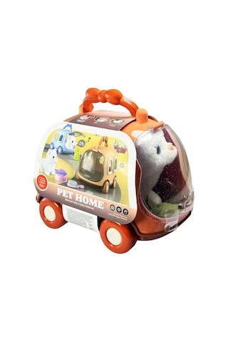 Jnd-6801 Taşıma Araba Çantalı Hareketli Pilli Kedi Set -vardem Oyuncak Standart