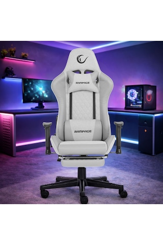 Rampage Kl-r27 Elemental Ayak Dayama Yerli Terletmez Kumaş Gri / Karbon Gaming Oyuncu Koltuğu Beyaz Rampage Kl-r27 Elemental Ayak Dayama Yerli Terletmez Kumaş Gri / Karbon Gaming Oyuncu Koltuğu Beyaz