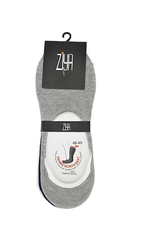 Ziya Erkek Bambu Sneakers Babet 6'lı Çorap Siyah X3 13173Z033 Siyah