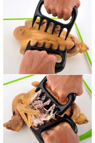 Besthome1 Kahverengi Abs Şarj Edilmez Bbq Et Shredder Pençeleri - Mutfak Ve Barbekü İçin, 2 Adet Çok Renkli Çok Renkli