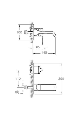 Artema Suit U A42487 Ankastre Lavabo Bataryası Krom