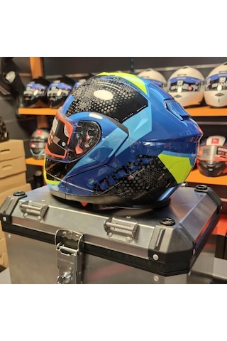 Mt Atom Sv Adventure A7 Çene Açılır Motosiklet Kaskı 65306 Mavi