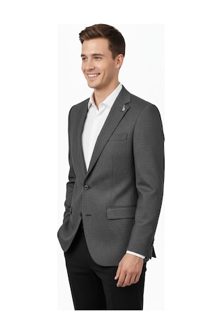 Erkek Tek Spor Ceket Çift Yırtmaçlı Bgl-st04982 Gri