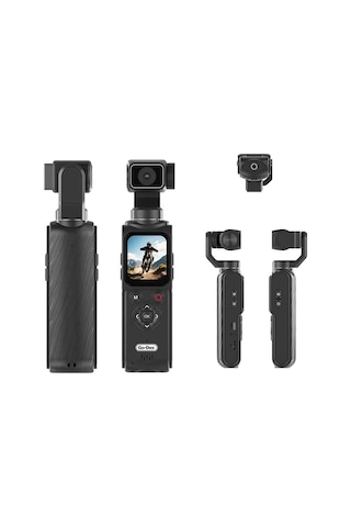 Go Des 4k Ultra Hd 330 Derece Dönebilen Dokunmatik Ekran Aksiyon Kamerası Gd-st121 Siyah
