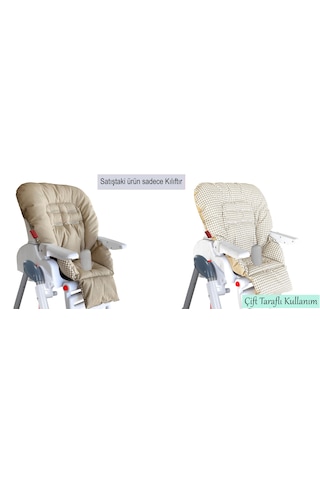 Leke Tutmaz Organik Mama Sandalyesi Minderi & Kılıfı Max-M Germanyg One Size Pembe