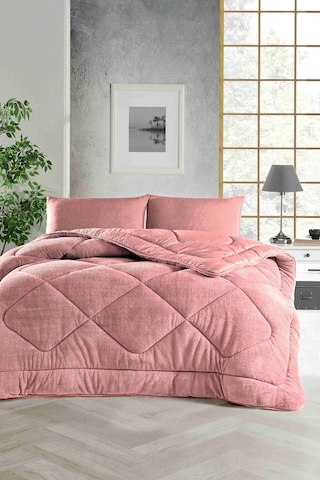 Ely Parker Battal Boy Yorgan, Renkli, Wellsoft, Peluş Yumuşak, Çift Taraflı, 215x235 (220x240)