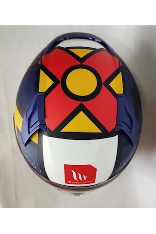 MT Kask Revenge 2 Lıght B7 Mat Mavi - Şeffaf Vizörlü