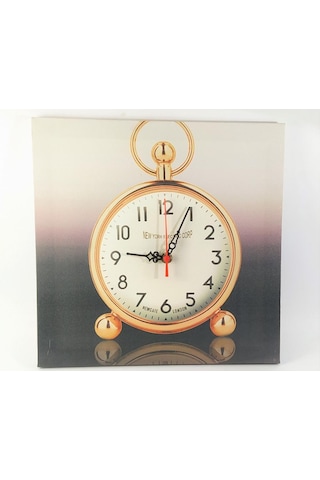 KANVAS RESİM SAAT PEMBE